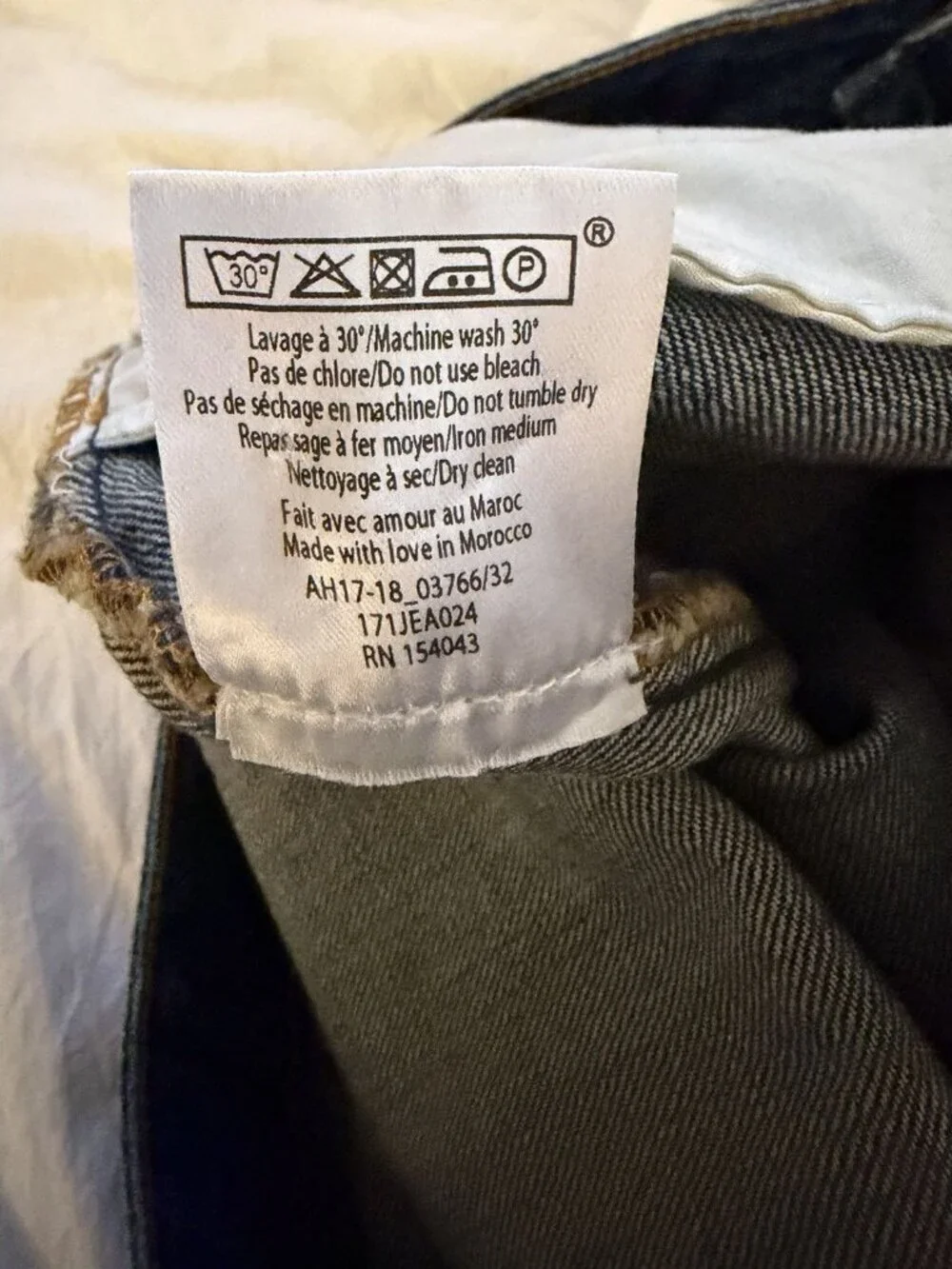 Sezane Button Fly High Waist Raw Hem Women’s Blue Jeans Denim Size 32 NWT